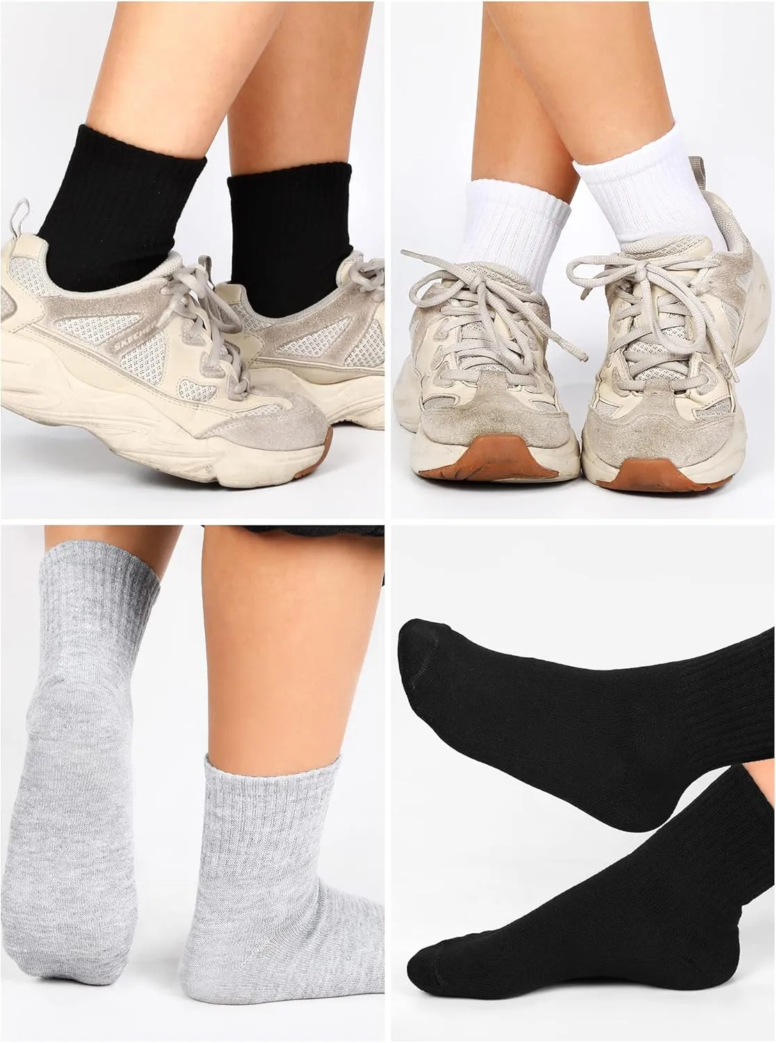 Tarpop 150 Pairs Mens Socks in Bulk Pack Unisex Socks Adult for Homeless Sports Ankle Moisture Wicking for Men Women