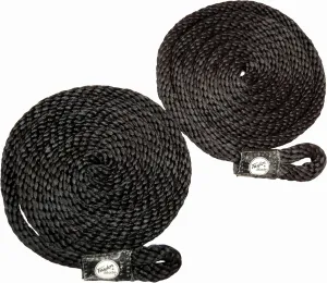 Taylor Made Fender Loc Fender Lines 3/8"D x 6'L, Rot-Resistant, Pre-Spliced, Professionally Finished End, Black - 2020108455