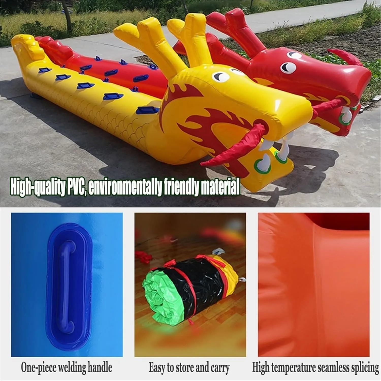 Team Building Games 2 Pcs Field Day Teamwork Games, Multiplayer Lawn Games Inflatable Toys, Outdoor Carnival Party Carnival Sports Game, with Inflation Pump(9 Seats/L-5.5M)