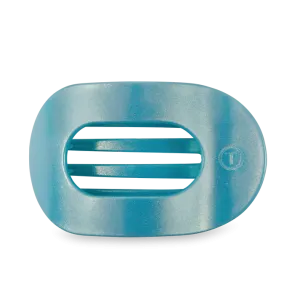 Teleties Flat Round Hair Clip- Blue Seas