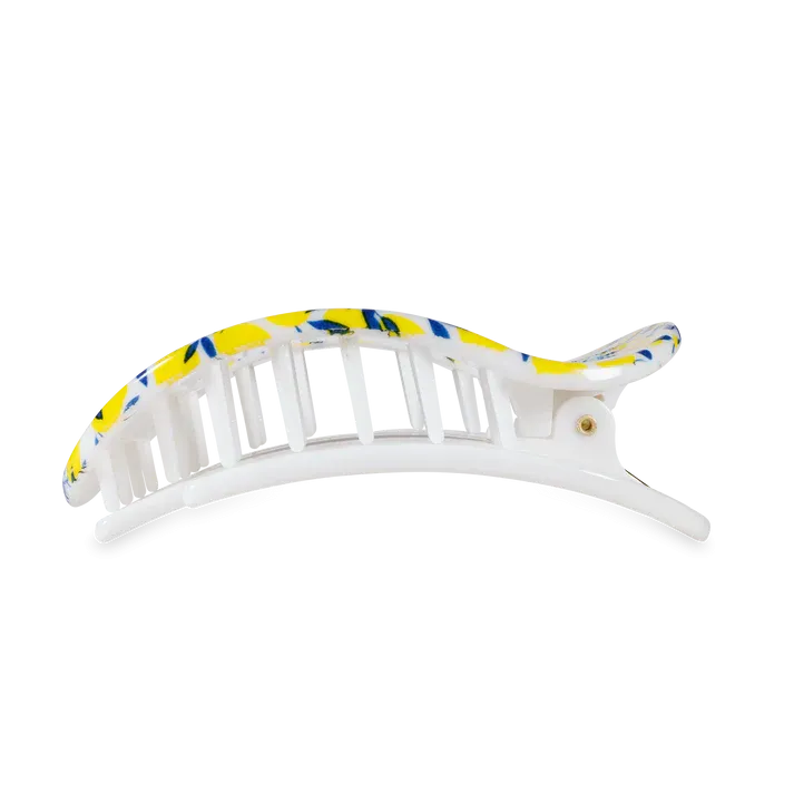 Teleties Flat Round Hair Clip- Limoncello