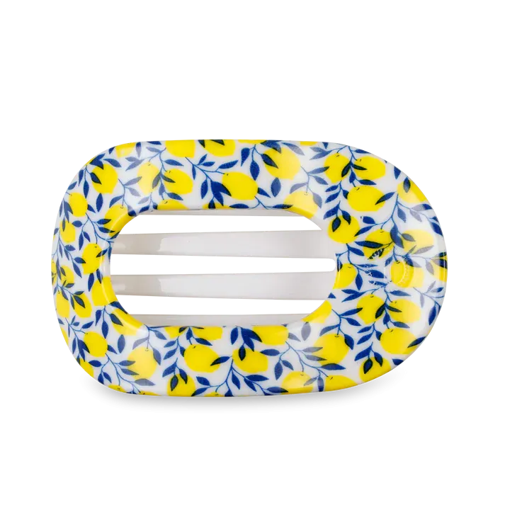 Teleties Flat Round Hair Clip- Limoncello