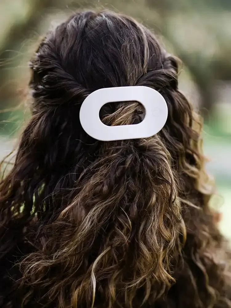 TELETIES Medium Flat Round Hair Clip