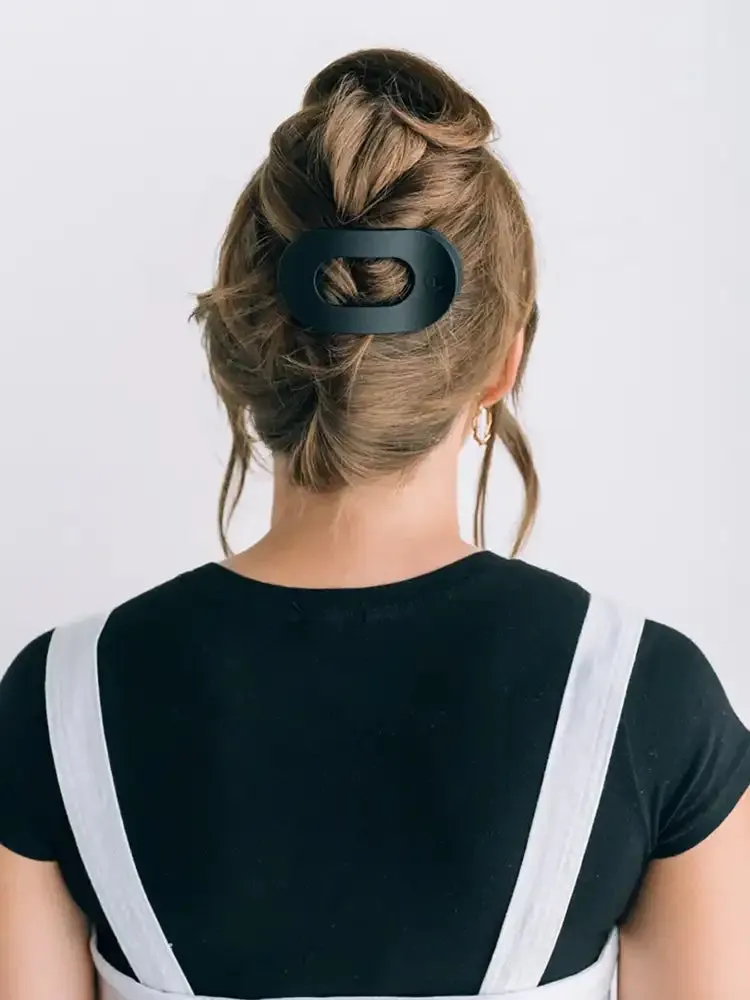TELETIES Medium Flat Round Hair Clip