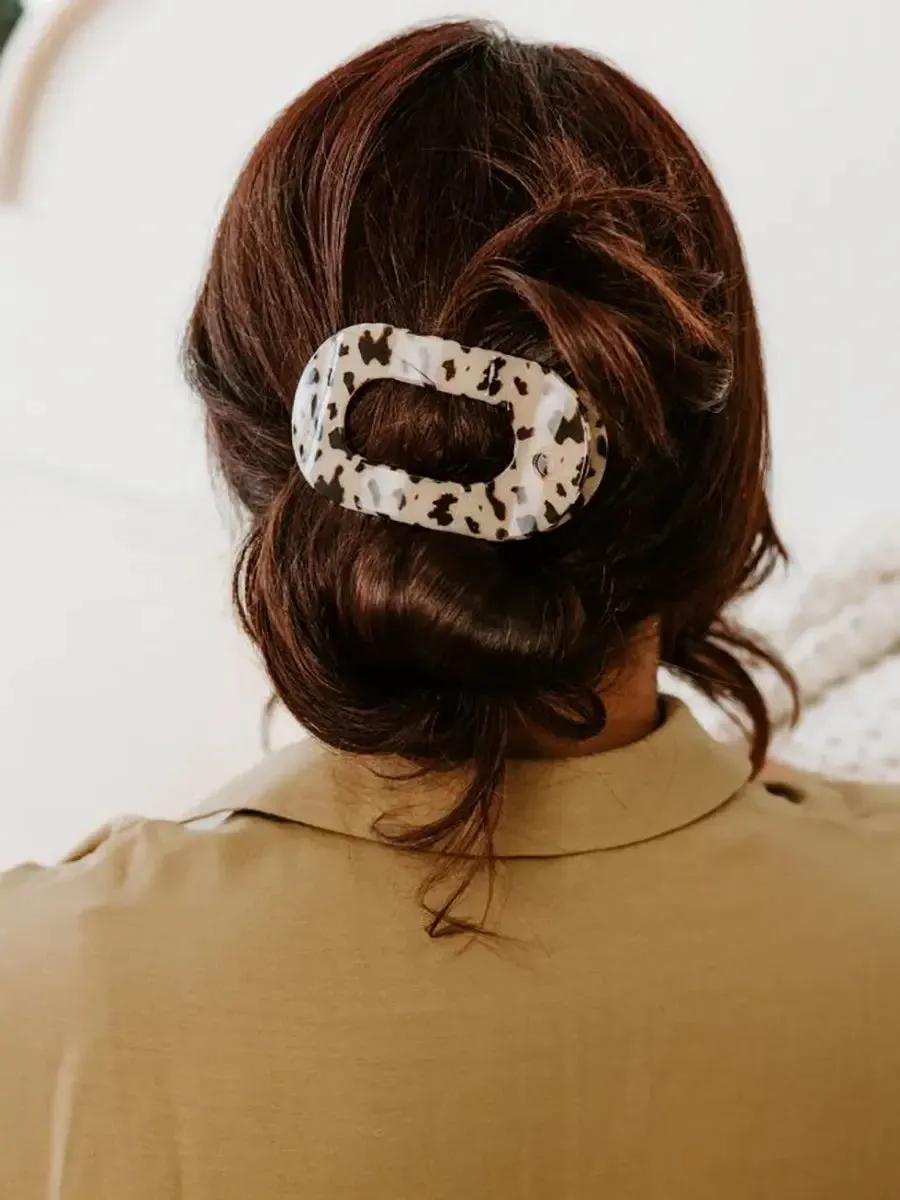 TELETIES Medium Flat Round Hair Clip