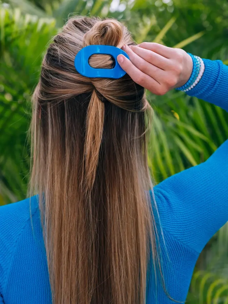 TELETIES Medium Flat Round Hair Clip
