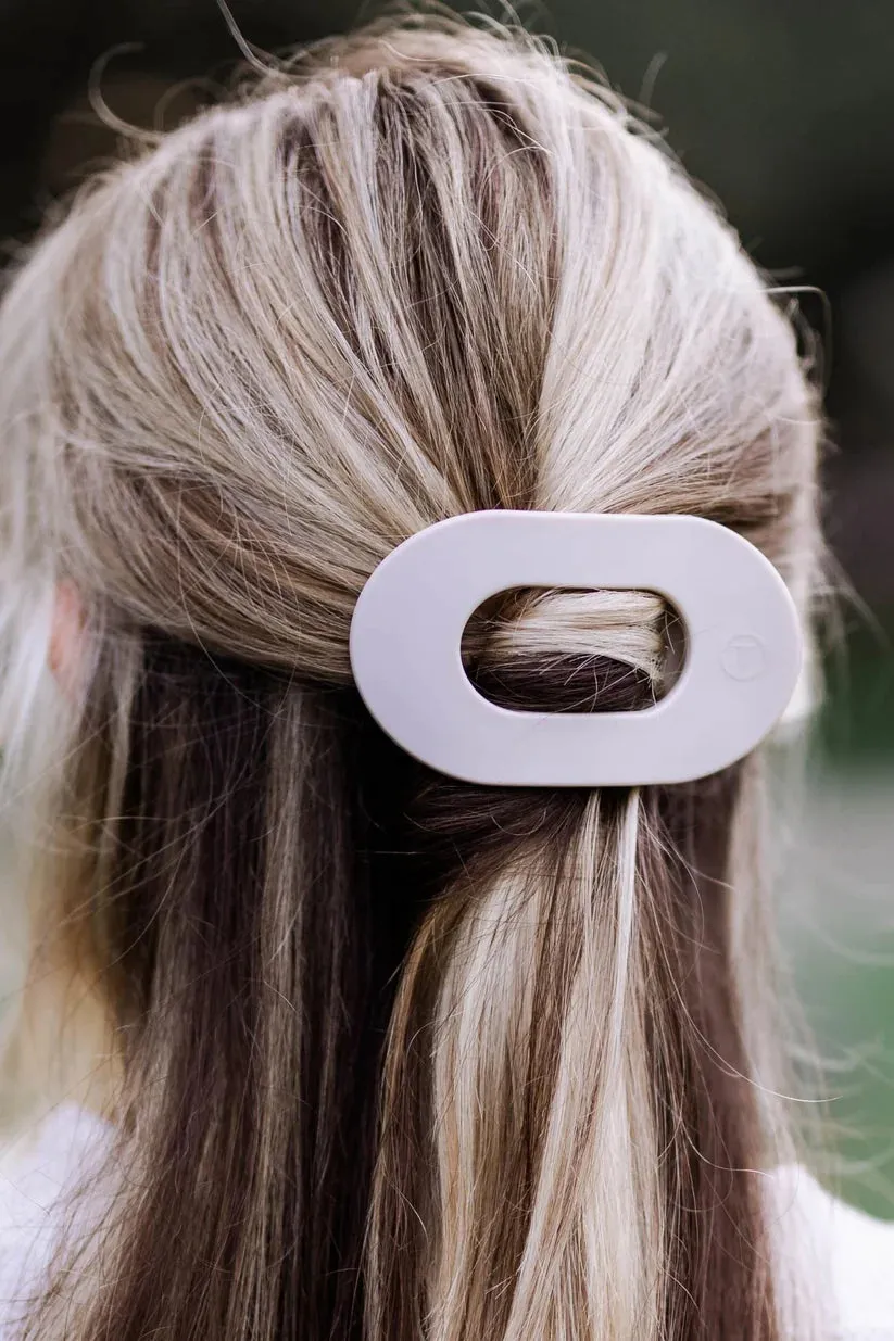 TELETIES Medium Flat Round Hair Clip
