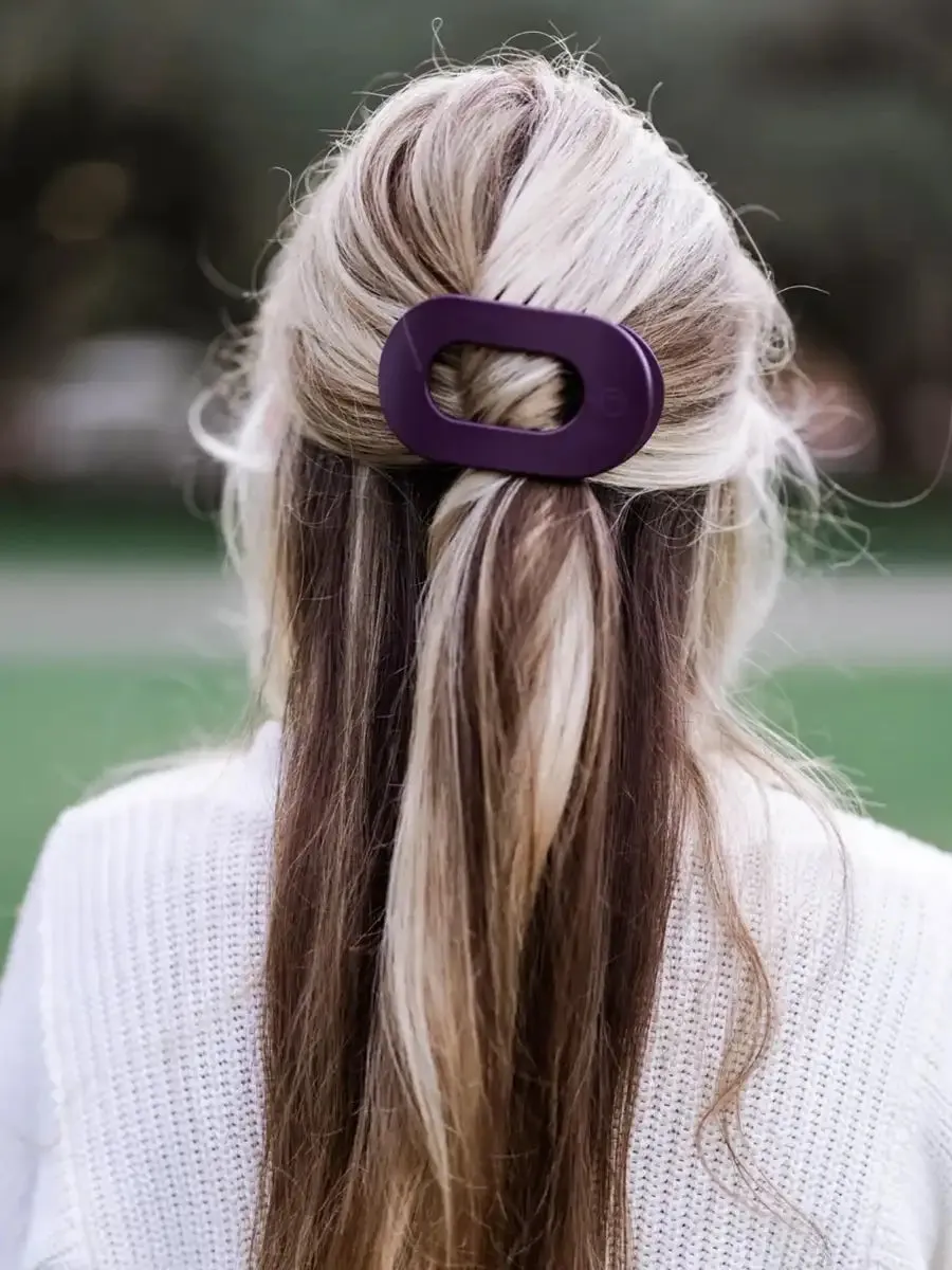 TELETIES Medium Flat Round Hair Clip