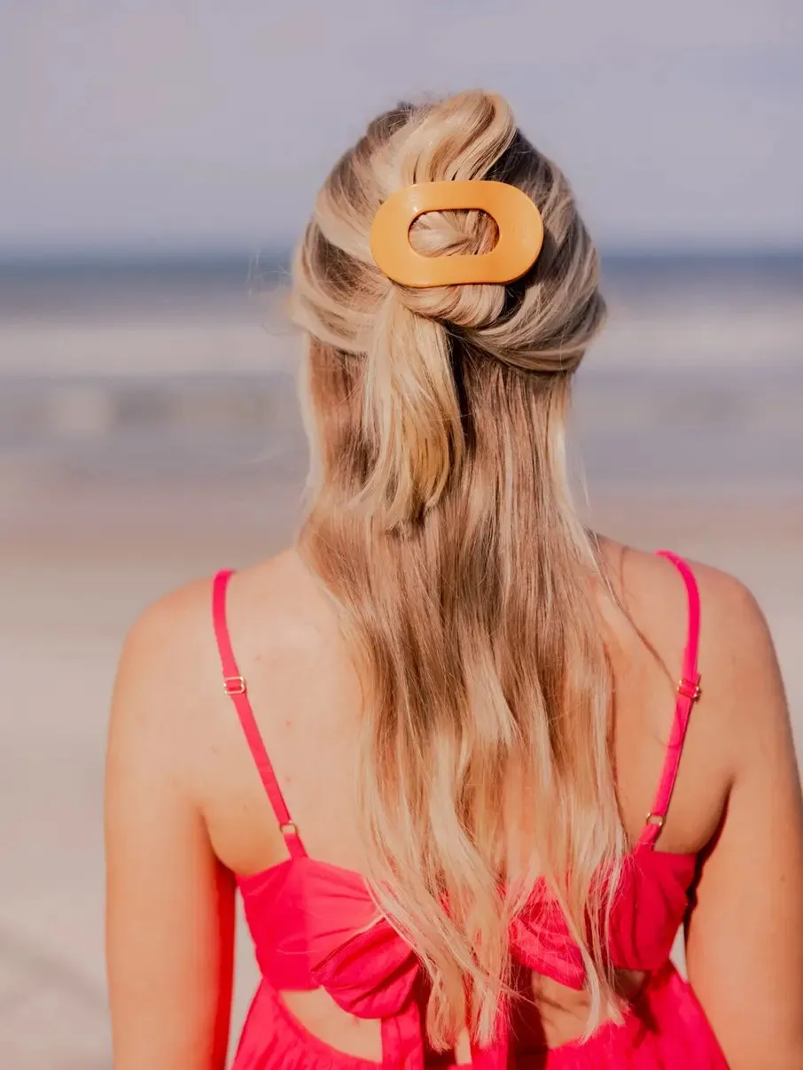 TELETIES Medium Flat Round Hair Clip
