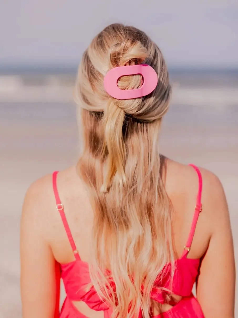 TELETIES Medium Flat Round Hair Clip