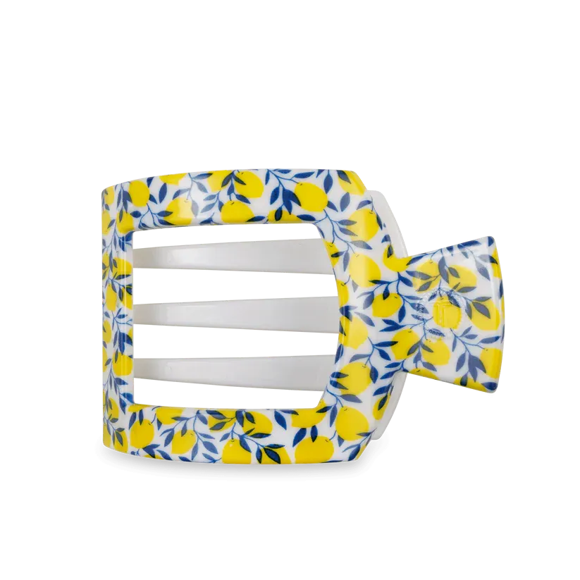 Teleties Medium Flat Square Clip Limoncello