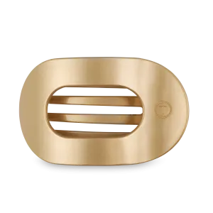 TELETIES - Round Flat Hair Clip | Large | Champagne Toast