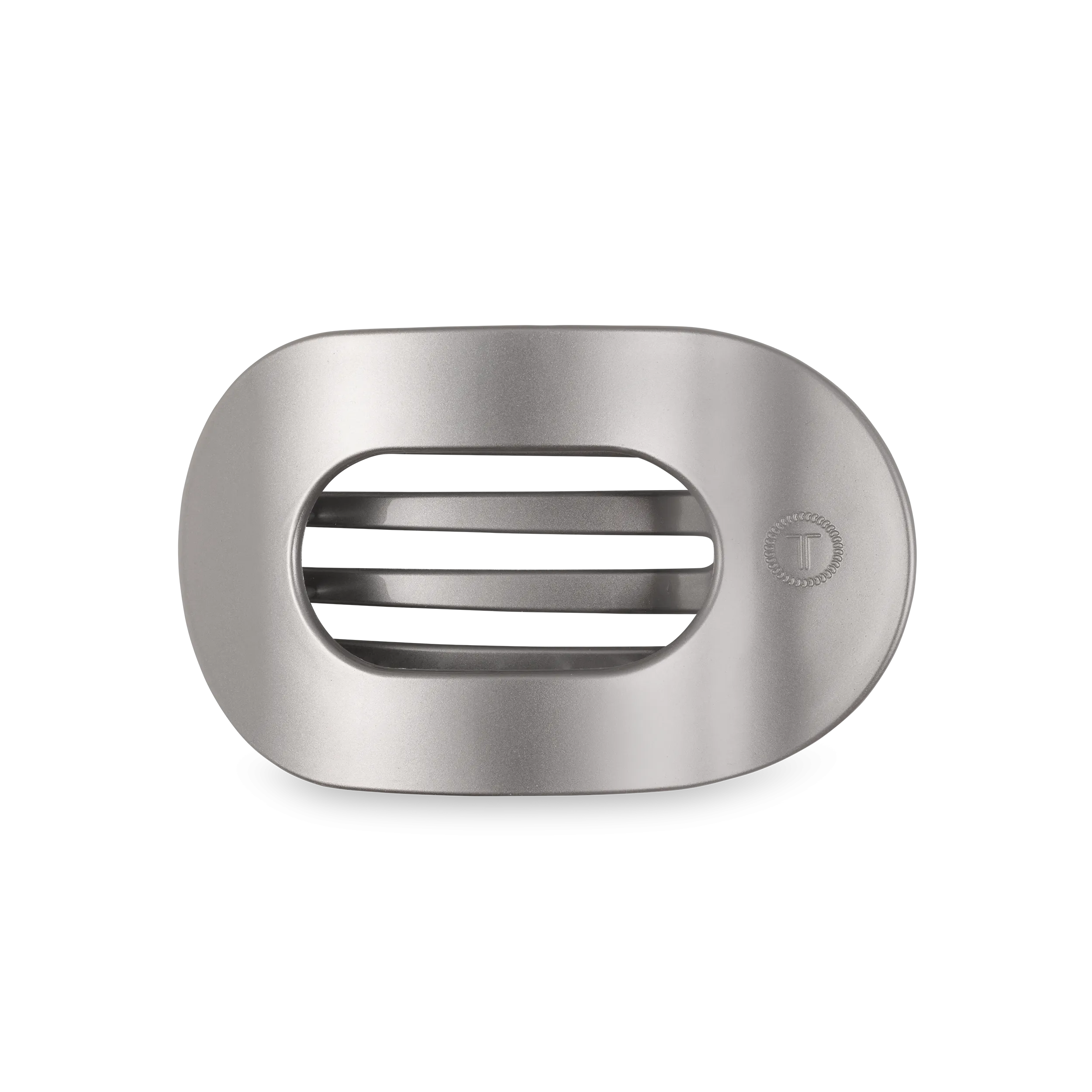 TELETIES - Round Flat Hair Clip | Medium | Disco Daydream