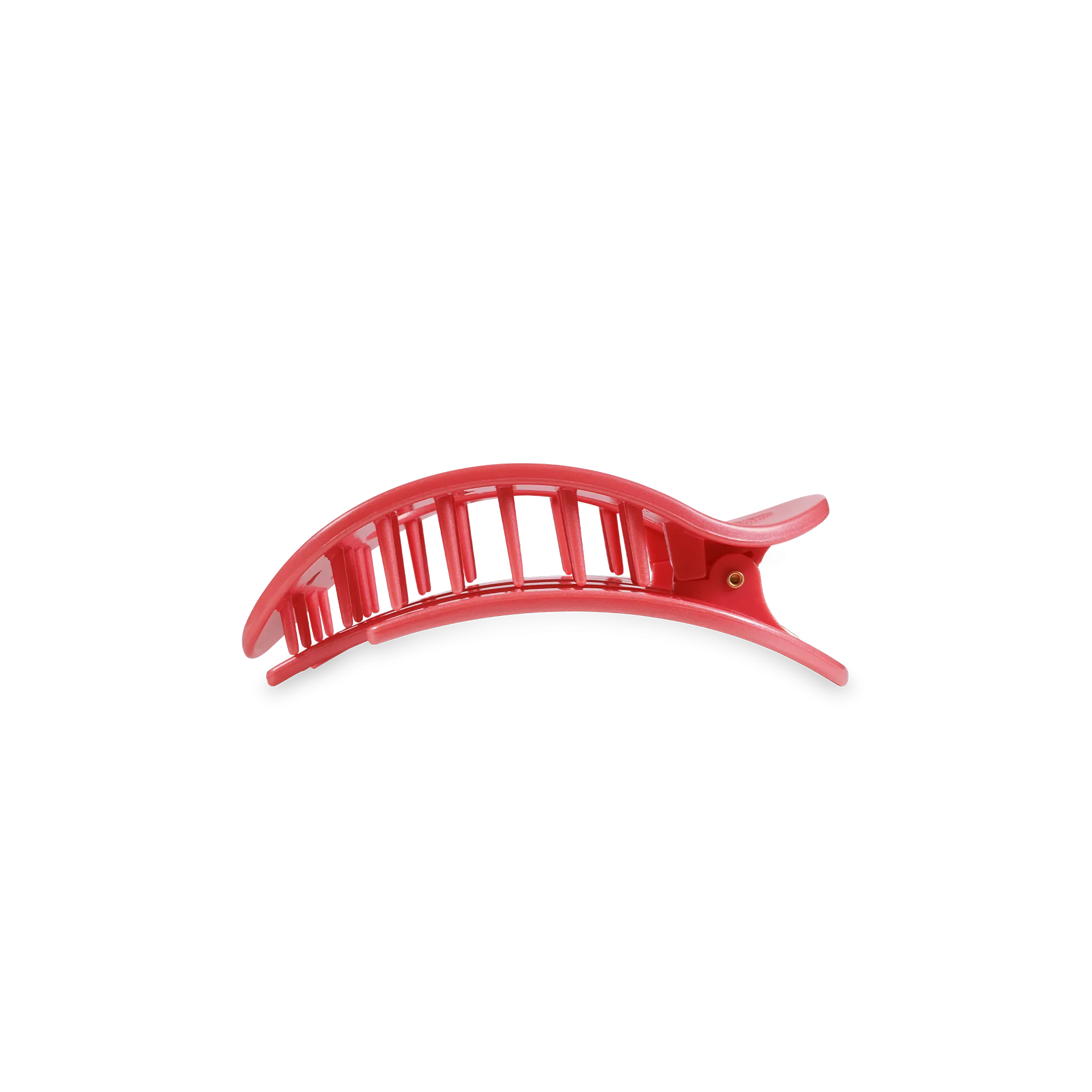 TELETIES - Round Flat Hair Clip | Small | Calming Coral