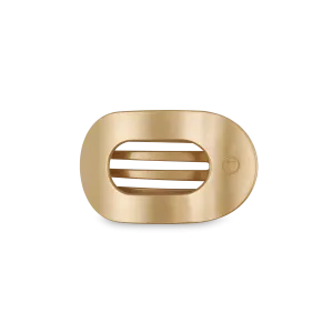 TELETIES - Round Flat Hair Clip | Small | Champagne Toast