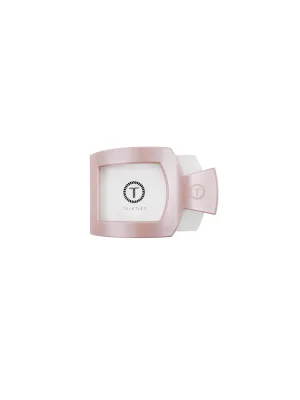 Teleties Small Flat Square Clip - Pearly Pink