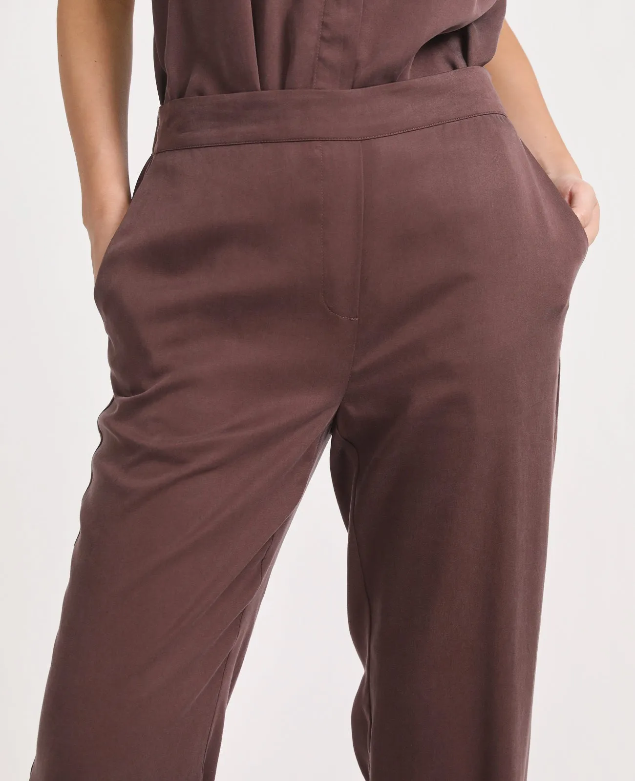 Tencel slouchy pant