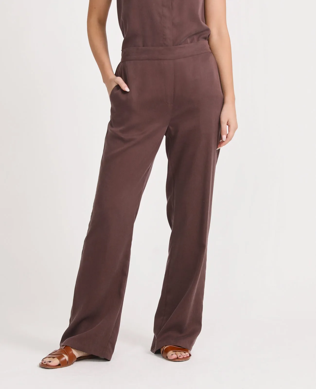 Tencel slouchy pant