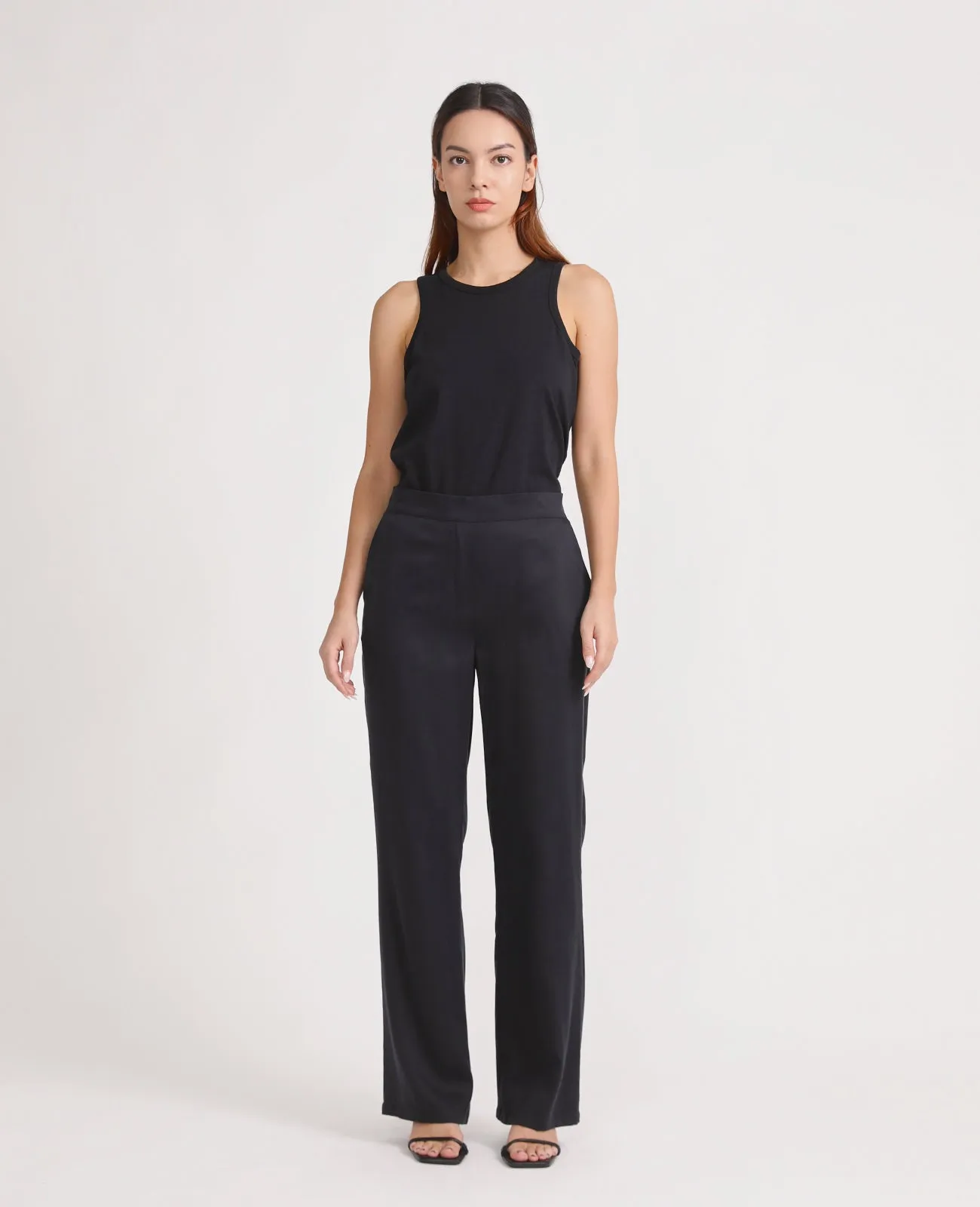 Tencel slouchy pant