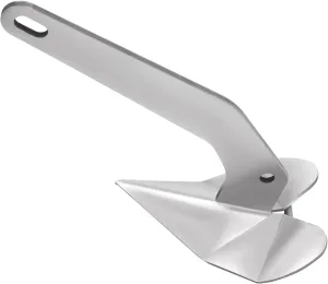 TFCFL Small Yacht Boat Anchor, Marine Stainless Steel 316 Wing Style Anchor Heavy Duty Marine Grade Polished, for Boats, Boat Anchor (10 lbs/4.5kg)