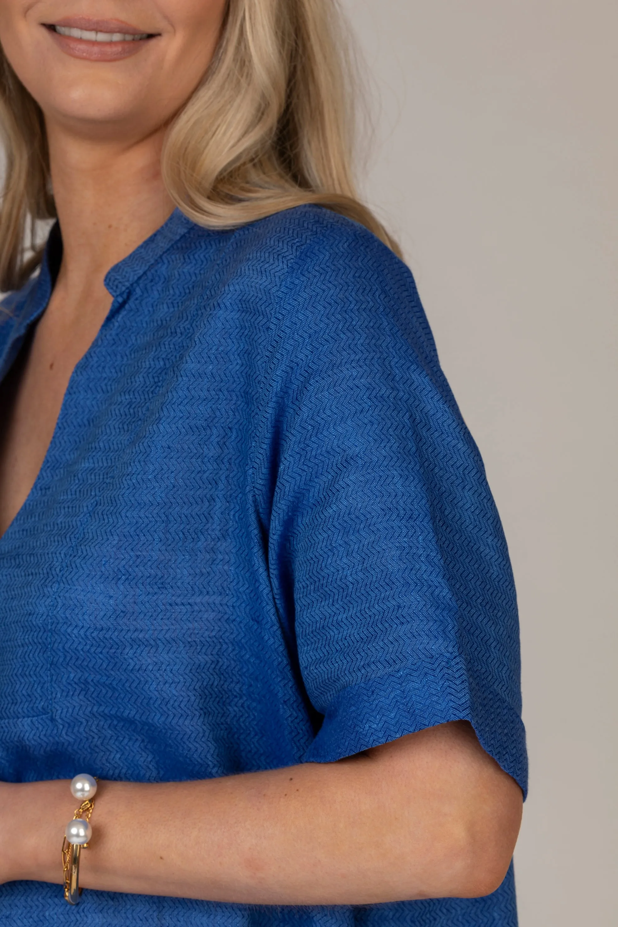 The Blue June Linen Dress | Sartoria Saracena