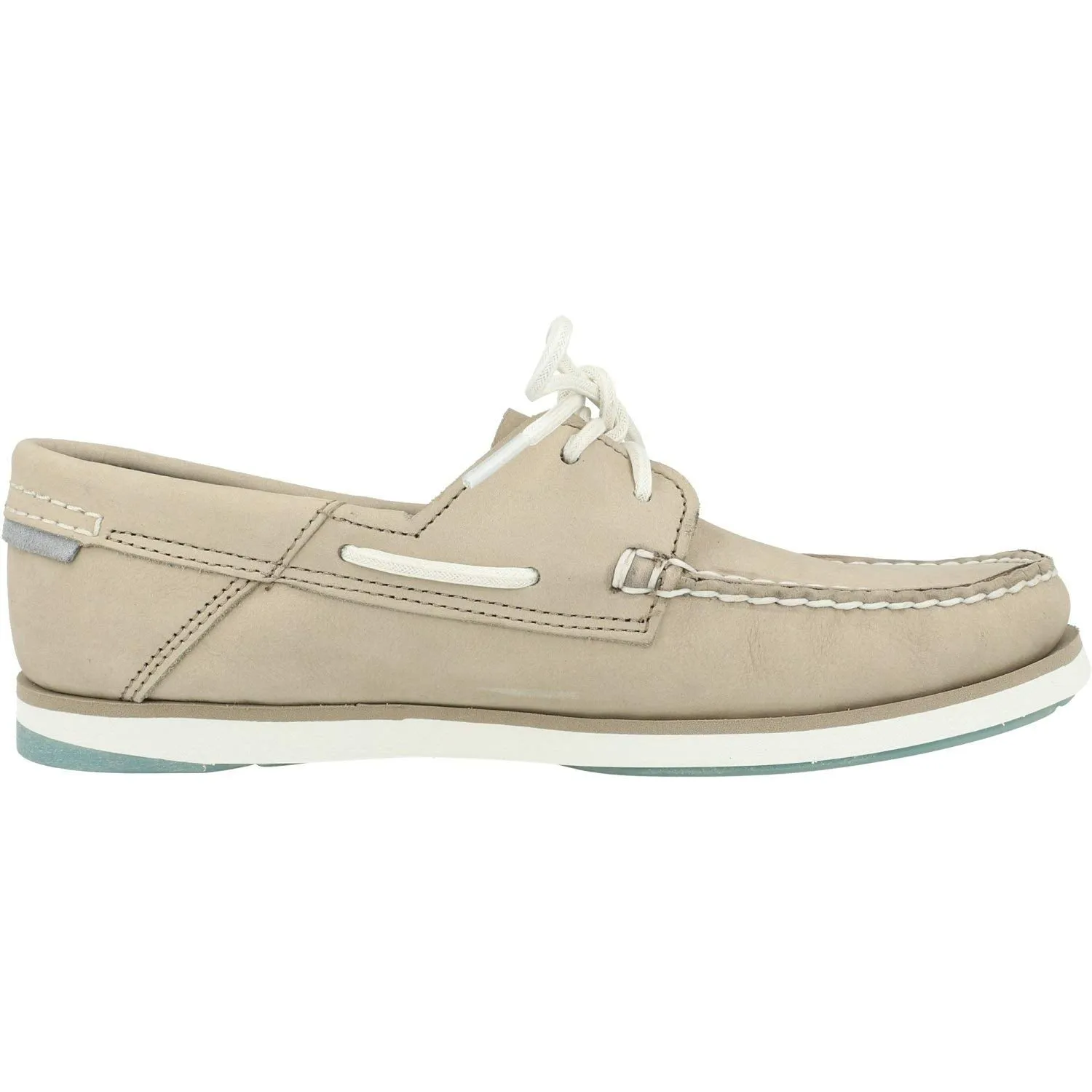 Timberland Atlantis Break Boat Shoe Light Taupe Nubuck 9.5 D (M)