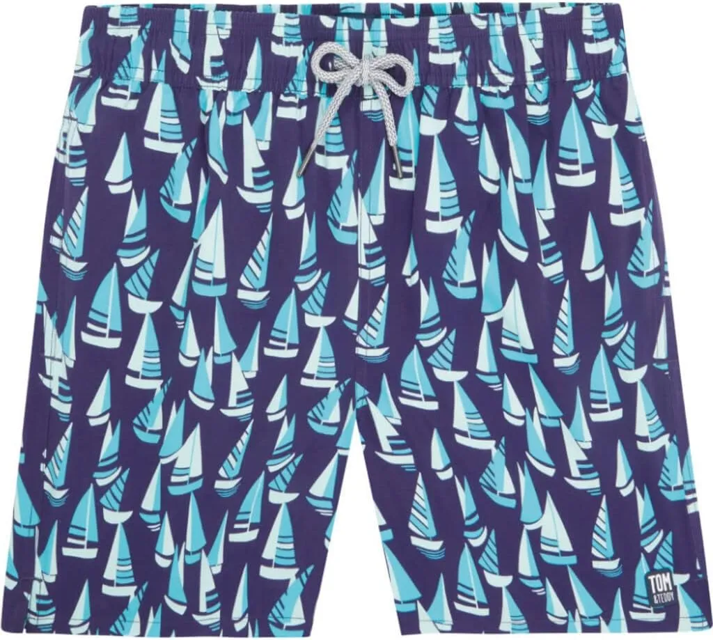 Tom & Teddy Men's Boats Swim Trunk