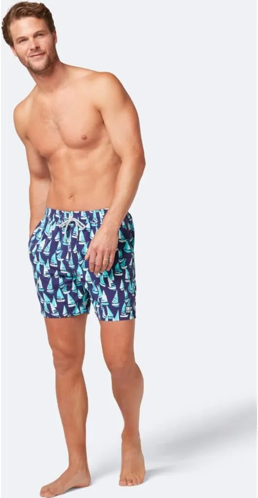 Tom & Teddy Men's Boats Swim Trunk