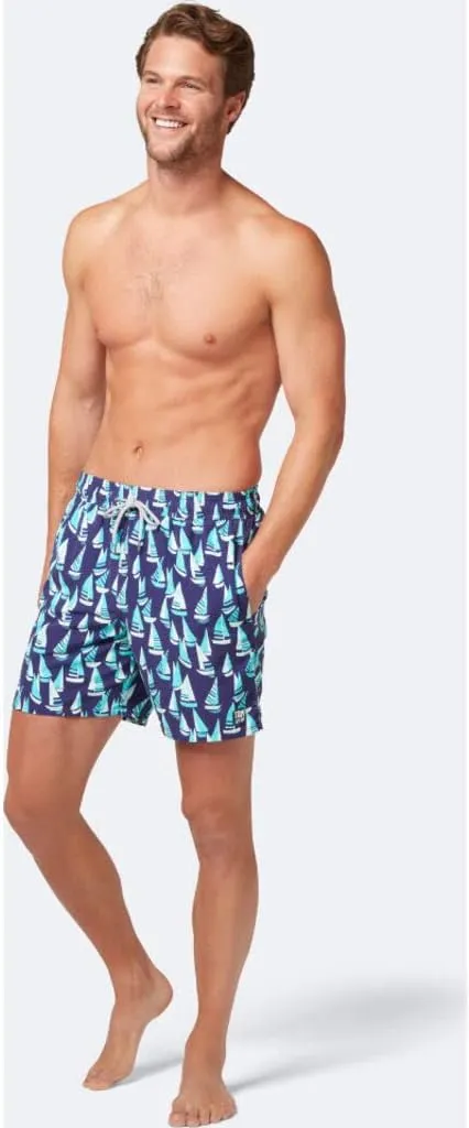 Tom & Teddy Men's Boats Swim Trunk