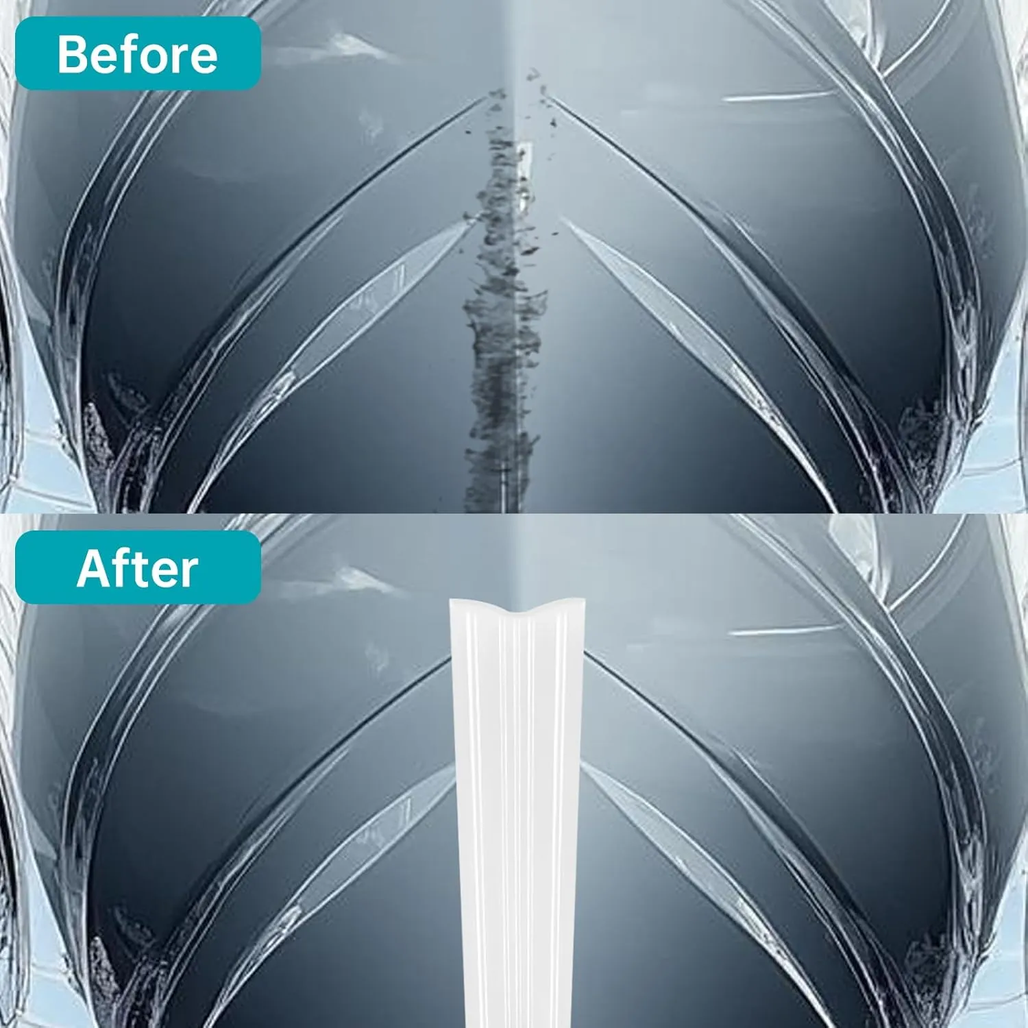 TONGMO Keel Guard: Self-Adhesive Shield Keel Guard for Protecting Fiberglass and Specific Aluminum Boats from Rocks, Oyster Beds, and Scratches 5 Inche Wide（