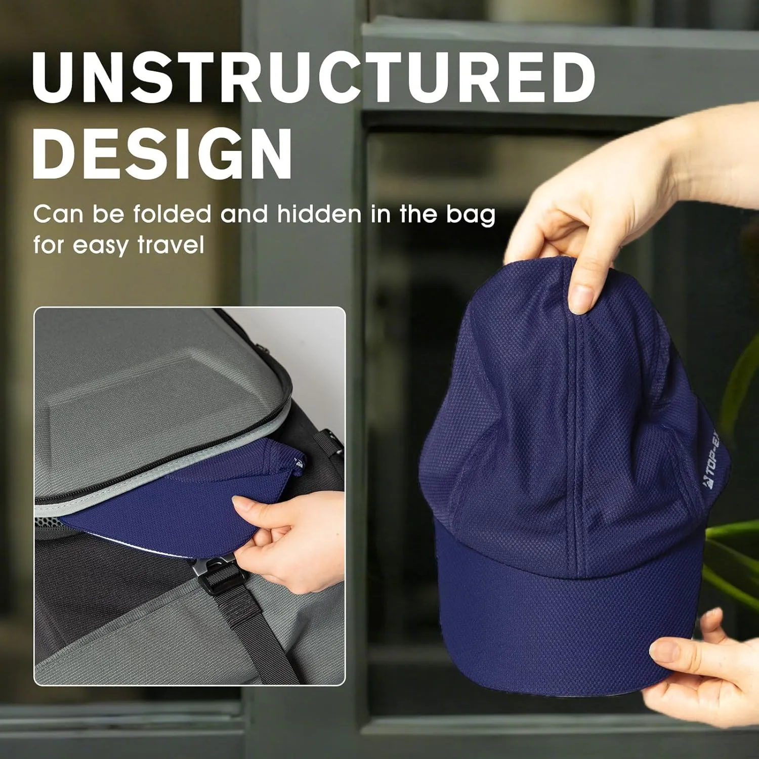 TOP-EX ChillFlex Runner Cap XL/XXL – Soft Mesh Running Hat – Cooling & Breathable 【Not a Structured Cap】