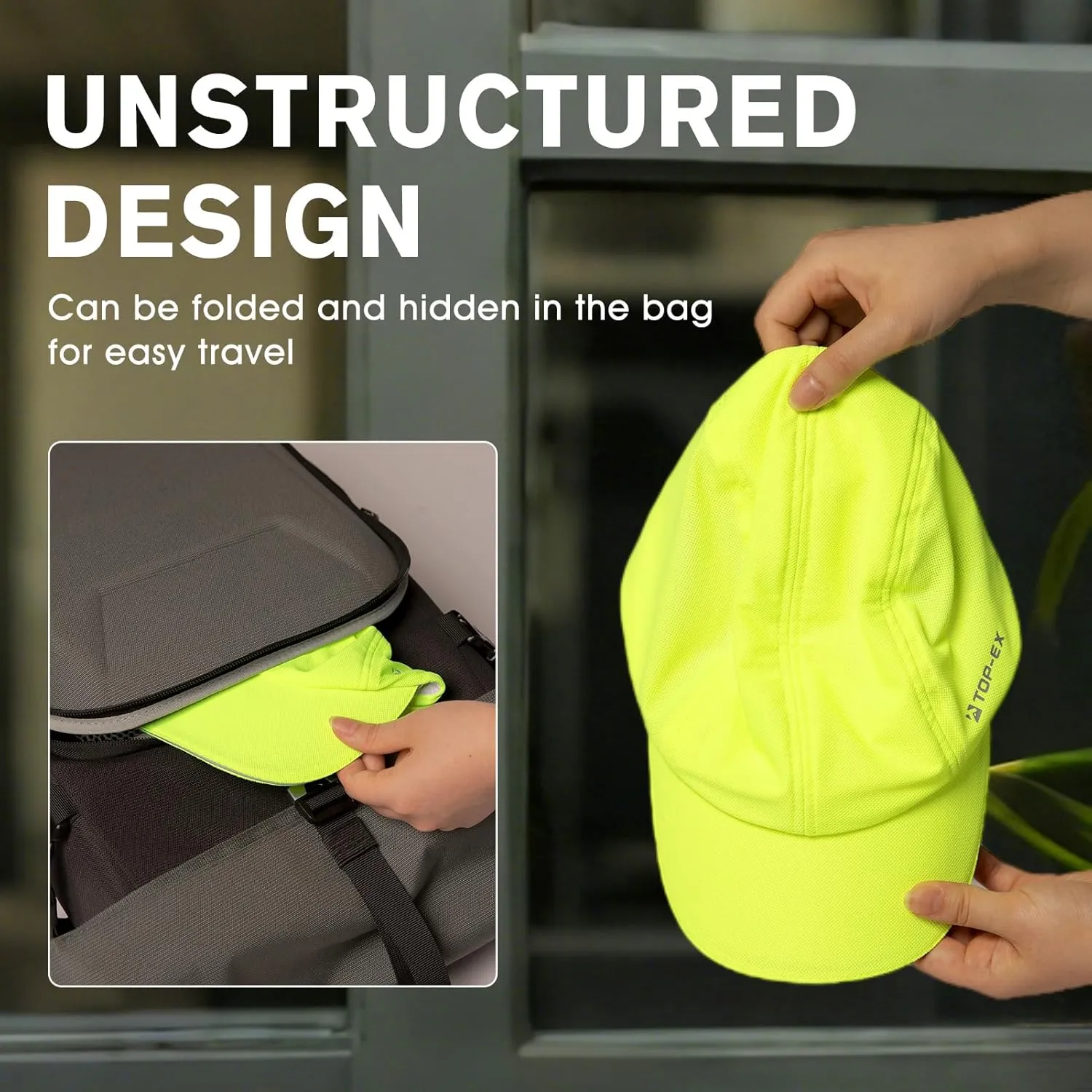 TOP-EX ChillFlex Runner Cap XL/XXL – Soft Mesh Running Hat – Cooling & Breathable 【Not a Structured Cap】