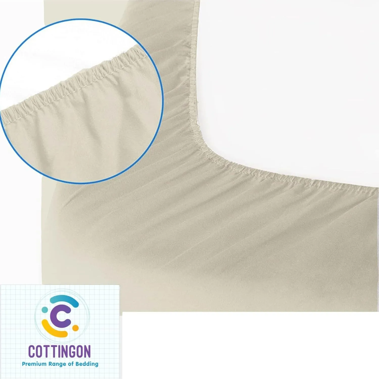 Top Split King Sheets for Sleep Number Beds, Flex Head King Sheets Sets for Adjustable Beds, 34" Split Top King Sheets, 6 Pcs Microfiber Split King Size Sheets Set 15" Ivory Top Split King Sheets