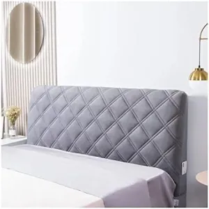 Tophacker Headboard Slipcover, Bed Headboard Cover Protector Thicken Dustproof Stretch Solid Color Quilted Slip Covers Furniture Sofa for Twin Queen Full California King Size Beds