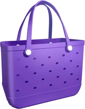 TOTE BAG X-LARGE Beach Bag Rubber Tote Bag - Waterproof Travel Bag for Women Washable Tote Bag Handbag for Sports.