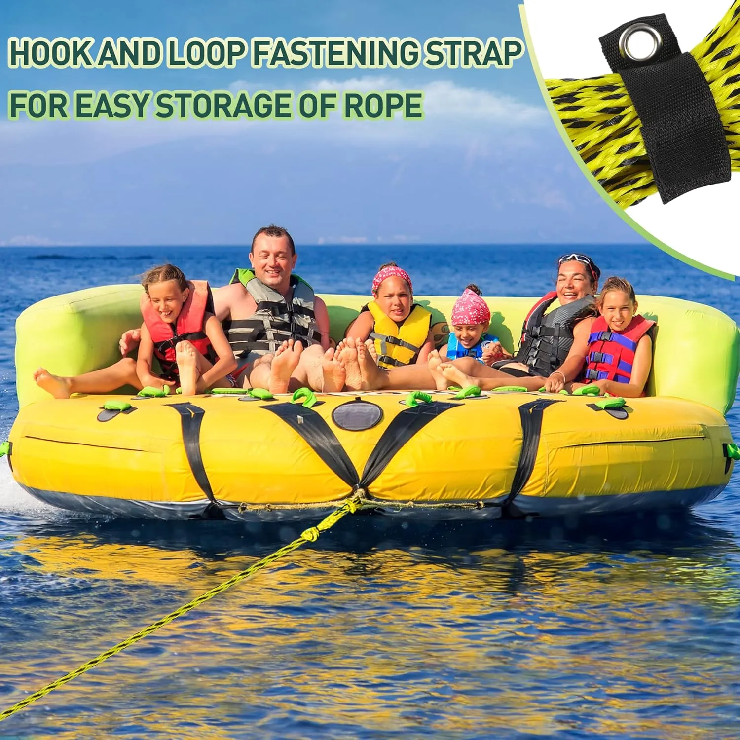 Tow Rope for Watersports,Rider Lines for Towable Tubes,Boating, Heavy Duty
