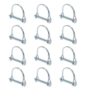 Trailer Coupler Pin 120Pcs Lock Pin Trailer Arch Square Safety Coupler Carbon Steel Hitch Shaft Locking Quick Release for Farm Positioning