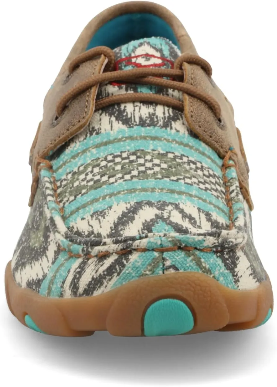 Twisted X Women's Boat Shoe Driving Moc, Moc Toe