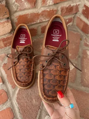 Twisted X Women's Longhorn Driving Shoe