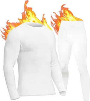 UNIQUEBLLA Long Johns Thermal Underwear Set for Men Thermal Base Layer Cold Weather Bottom Top