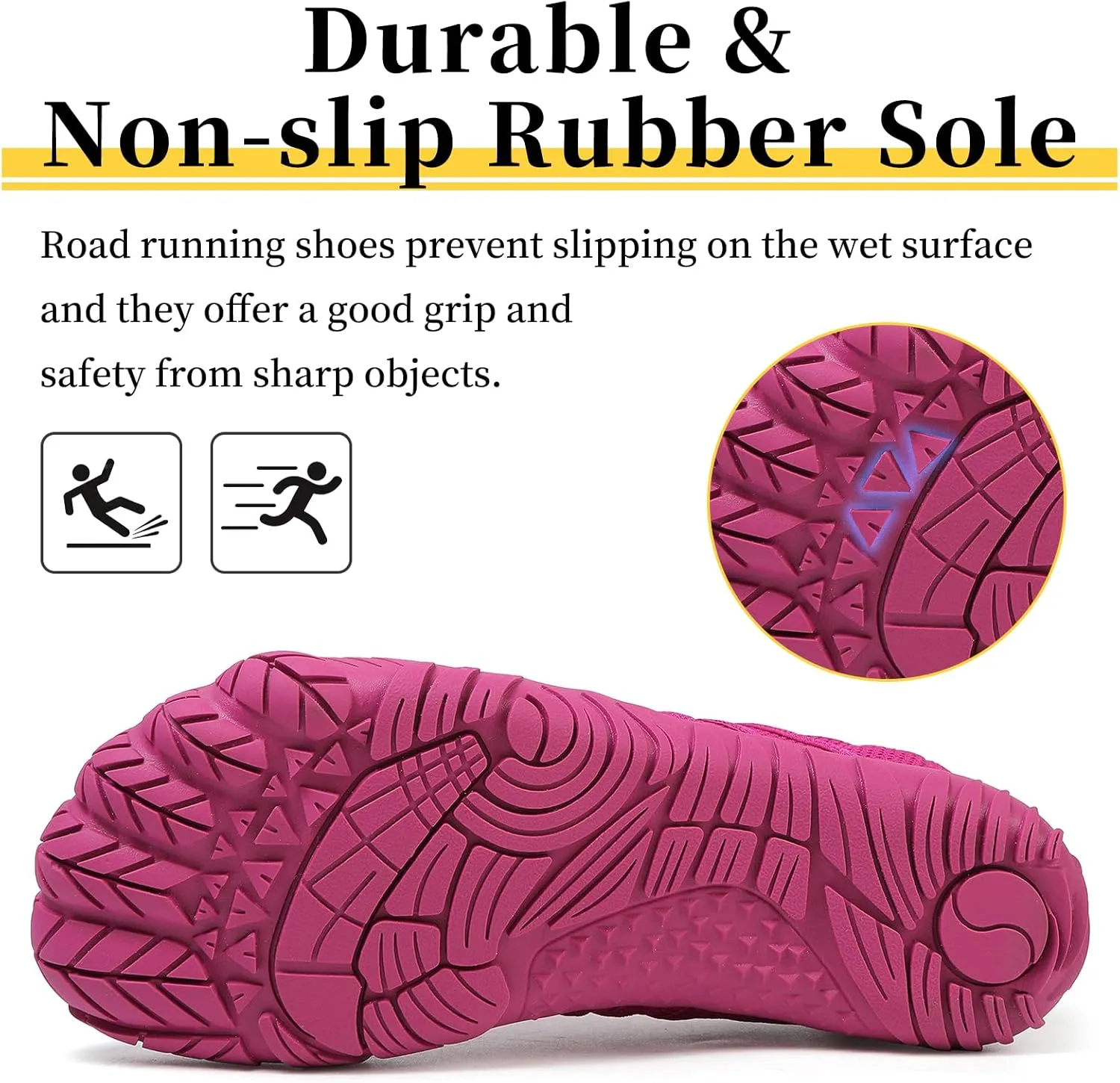 Unisex Barefoot Shoes for Men and Women with Wide Toe Box Zero Drop Design Minimalist Hike Footwear Water Shoes Five Finger Cross-Trainer Ideal for Walking Hiking and Grounding Activities