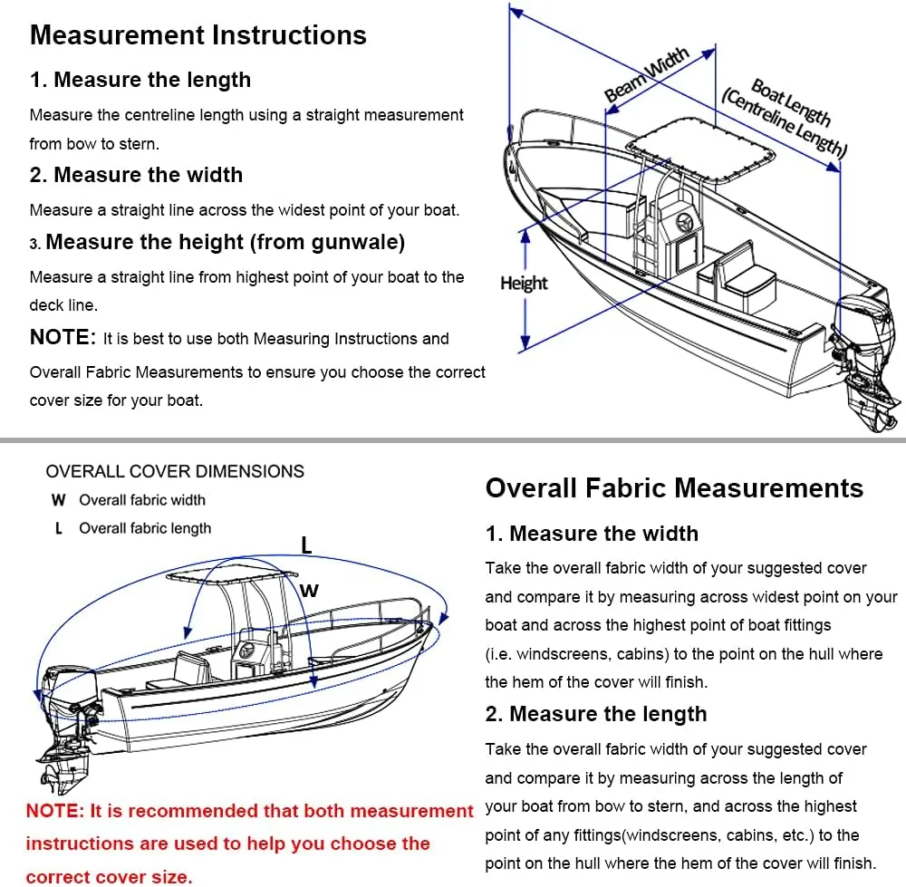 Universal Boat Cover for T-Top/Hard Top Boat, 420D Oxford Farbic Waterproof UV Resistant Large Size Trailerable Boat Cover,Blue,21~23ft: 883 x 550cm