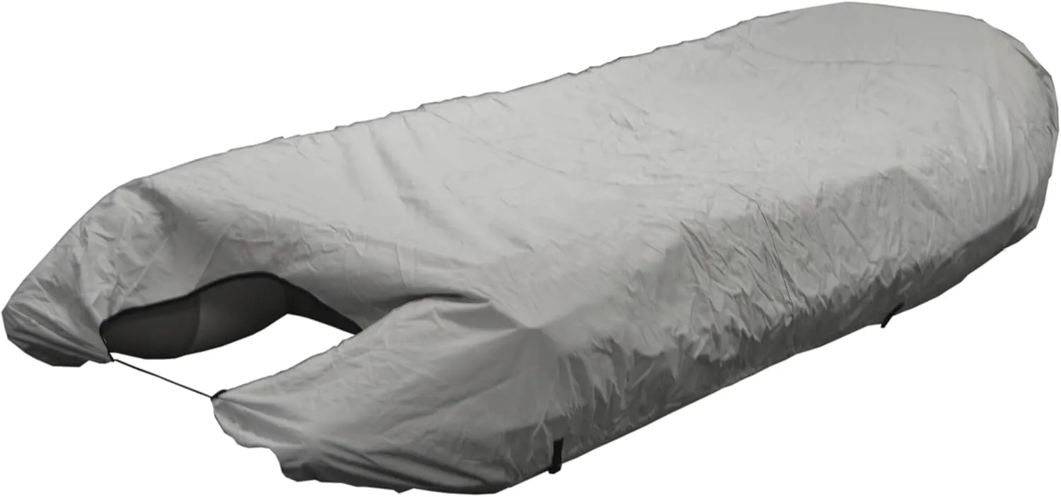 UV Resistant Inflatable Dinghy Boat Cover, Grey, 8-9-Feet
