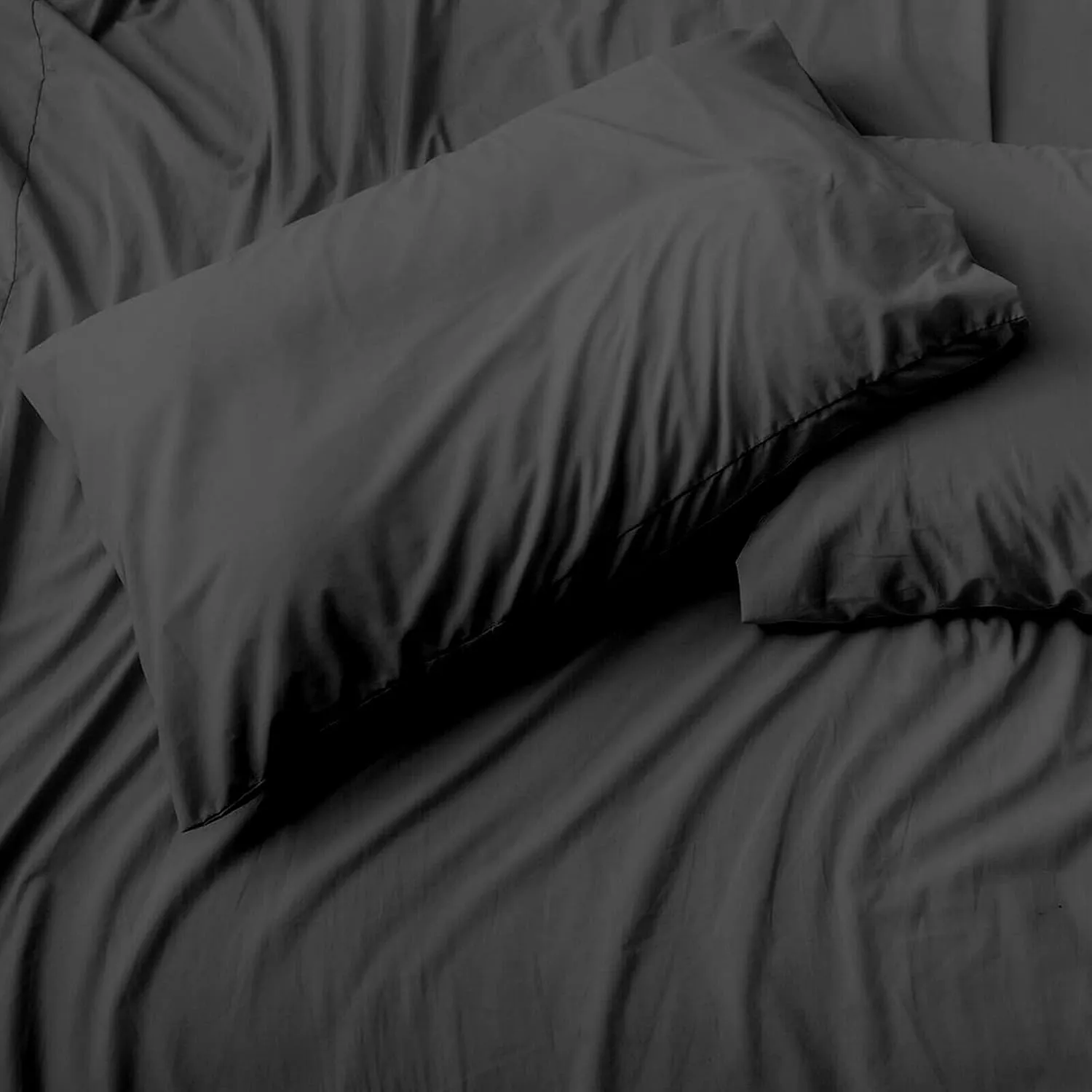 V Berth Boating Sheet Set 100% Egyptian Cotton 400 Thread Count Universal V Berth Sheet Set Boat Bedding Fits mattresses up to 15” Depth, Sailboat Boaters Gift - Dark Grey Solid