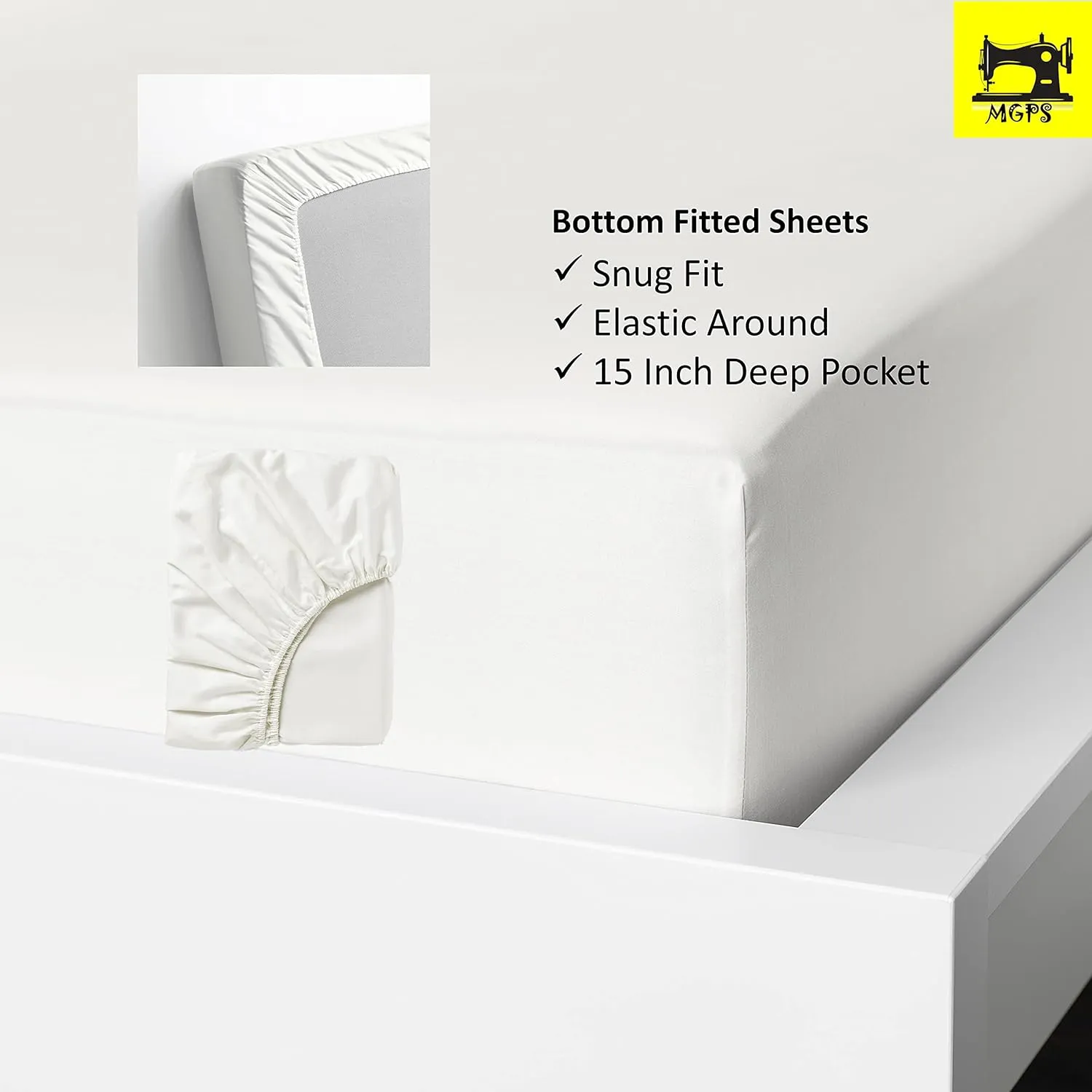 V Berth Boating Sheet Set 100% Egyptian Cotton 400 Thread Count Universal V Berth Sheet Set Boat Bedding Fits mattresses up to 15” Depth, Sailboat Boaters Gift - Dark Grey Solid