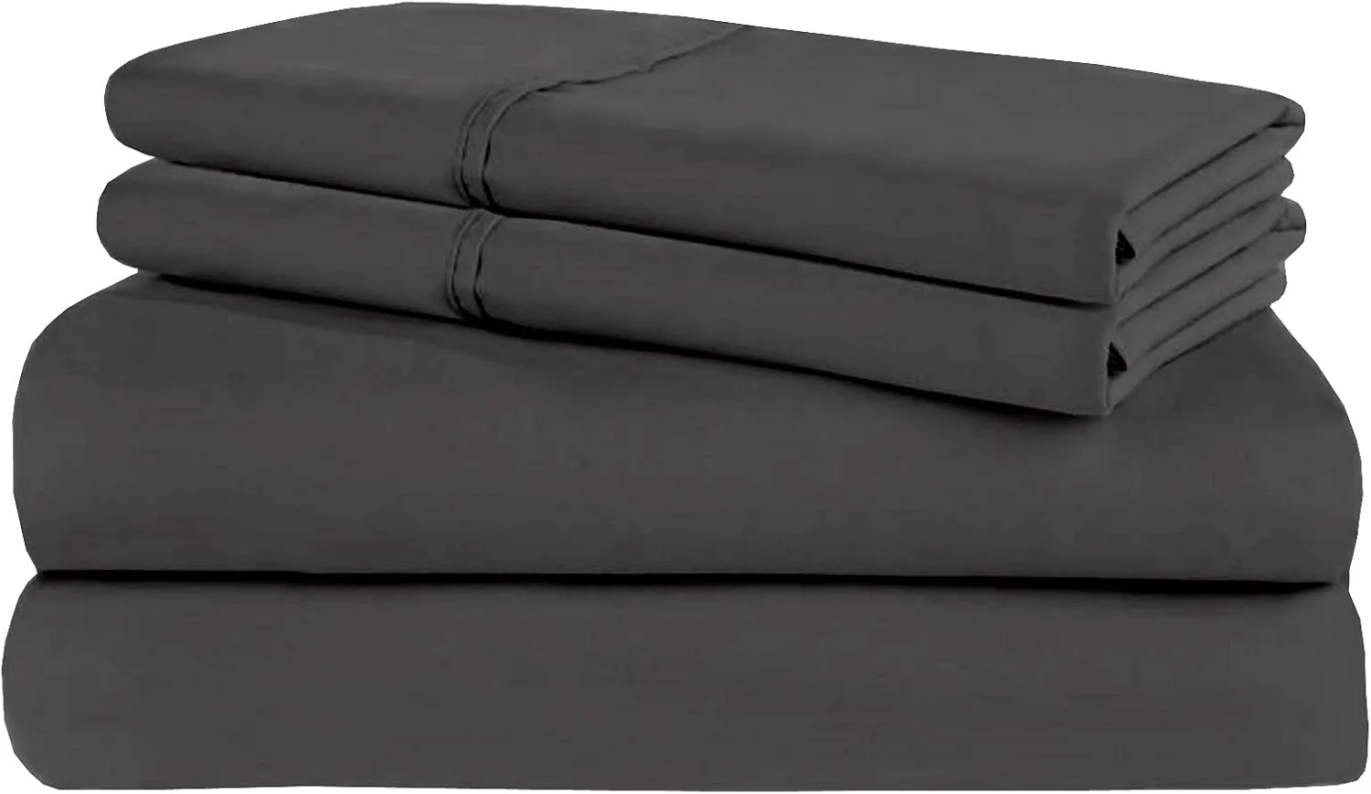 V Berth Boating Sheet Set 100% Egyptian Cotton 400 Thread Count Universal V Berth Sheet Set Boat Bedding Fits mattresses up to 15” Depth, Sailboat Boaters Gift - Dark Grey Solid