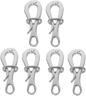 VANZACK 4 Pcs Quick Release Hook Boat Hooks Stainless Steel Hook Convenient Metal Hook Stainless Hook Metal Hook
