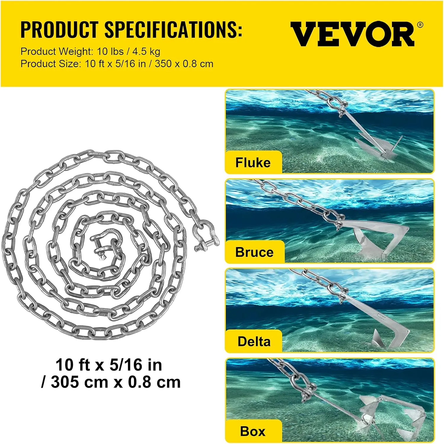 VEVOR Anchor Chain