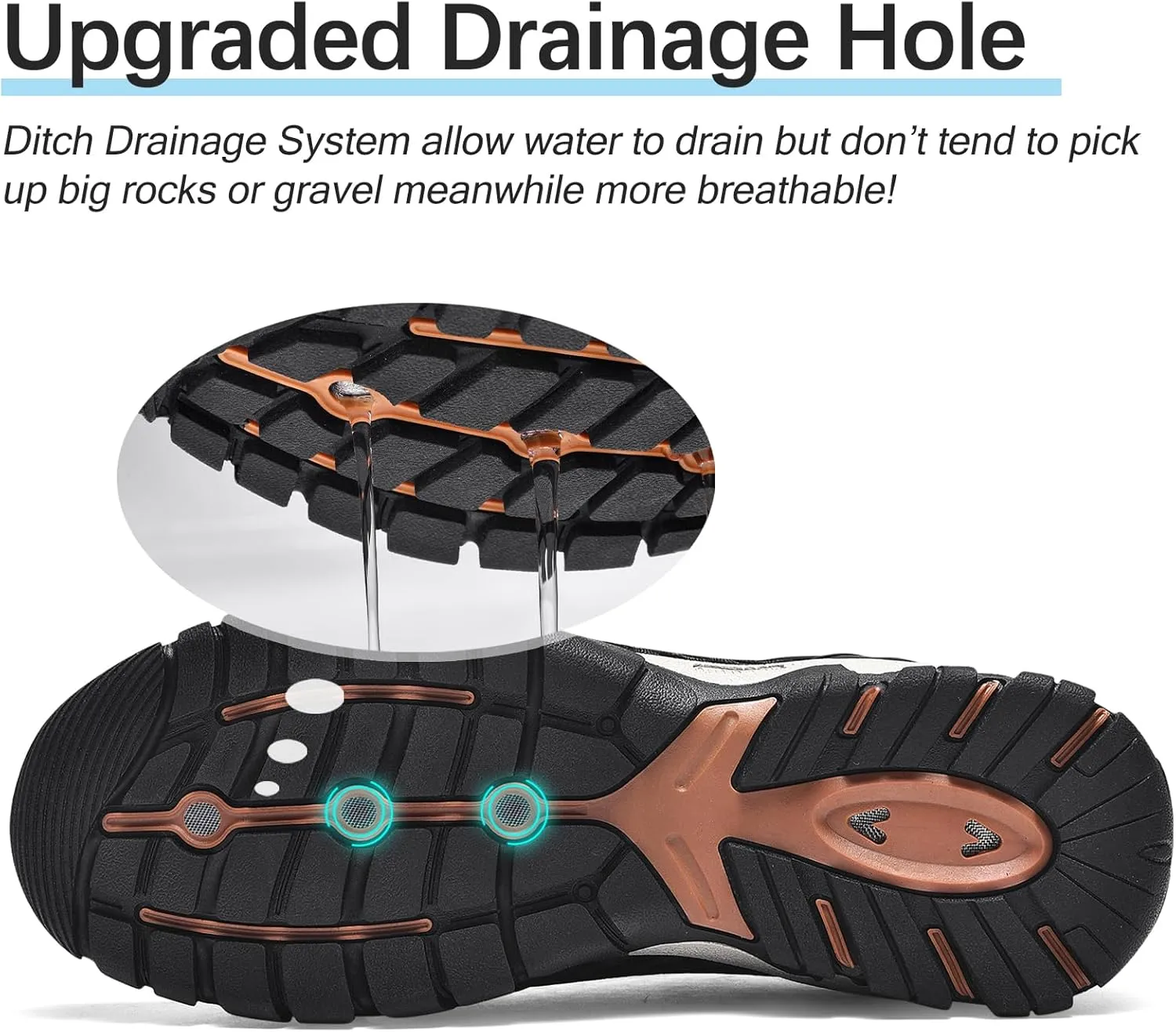 Water Shoes Men Quick Drying Outdoor Hiking Barefoot Boat Footwear Aqua Shoes for Water Sport Waders Diving Hiking Sailing Travel Beach Wading Swimming Fishing Kayaking