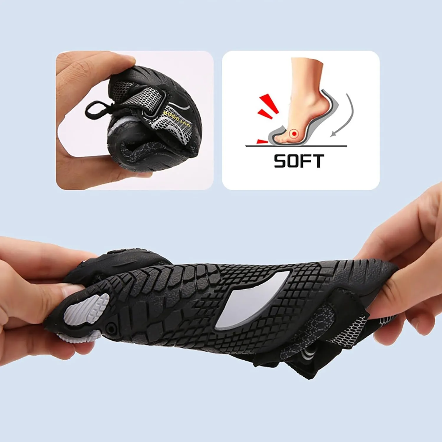 Water Shoes Women Men Barefoot Quick Dry Aqua Beach Swim Pool Surf Yoga Hiking Kayaking Lightweight Non Slip Outdoor Activities